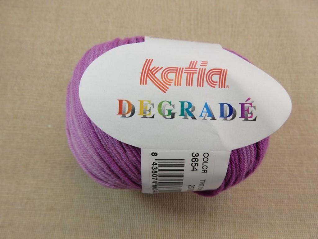 Fil coton Katia dégradé violet pelote coton d'egypte
