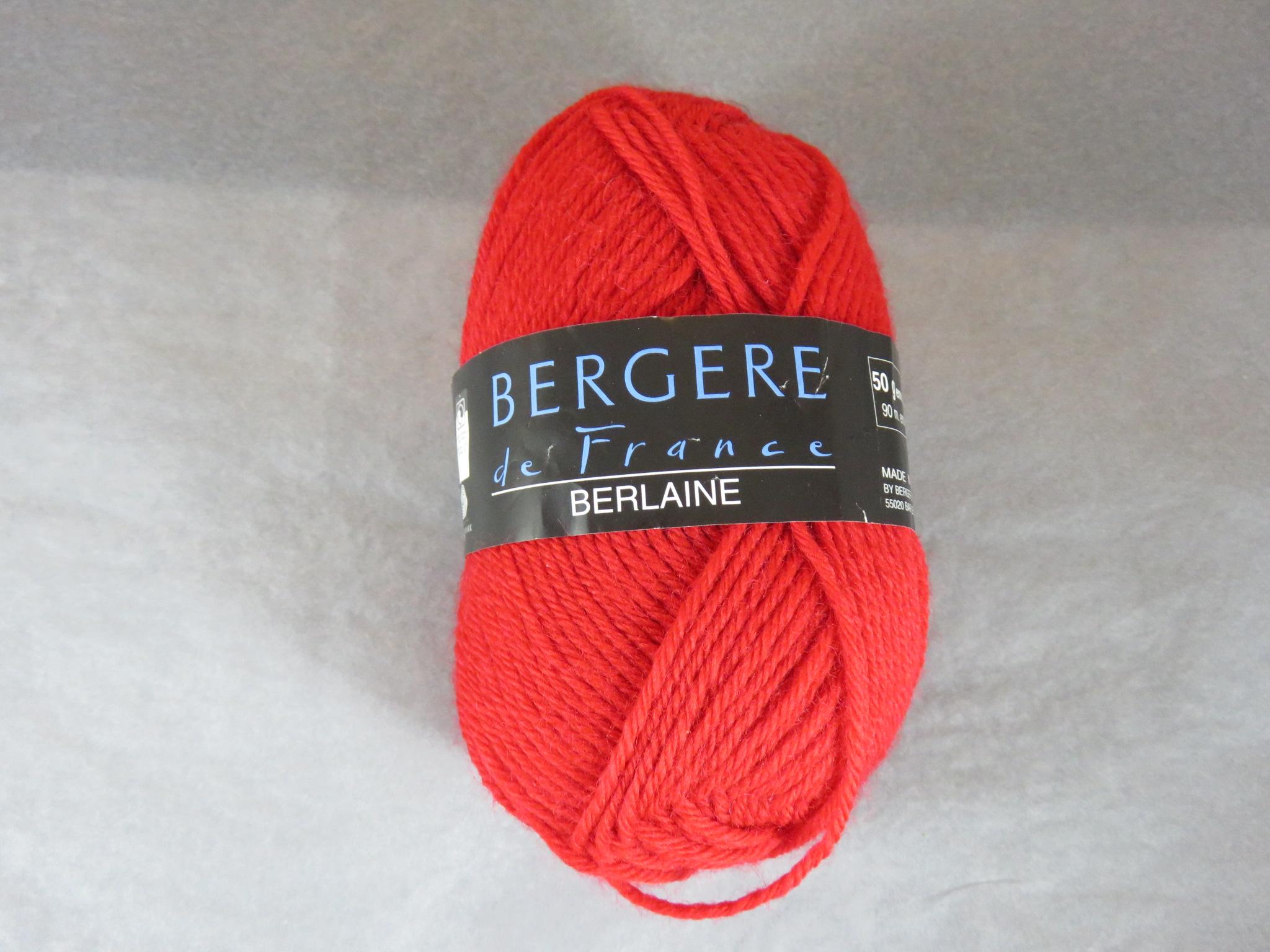 Laine rouge Bergere de France Berlaine laine peignée