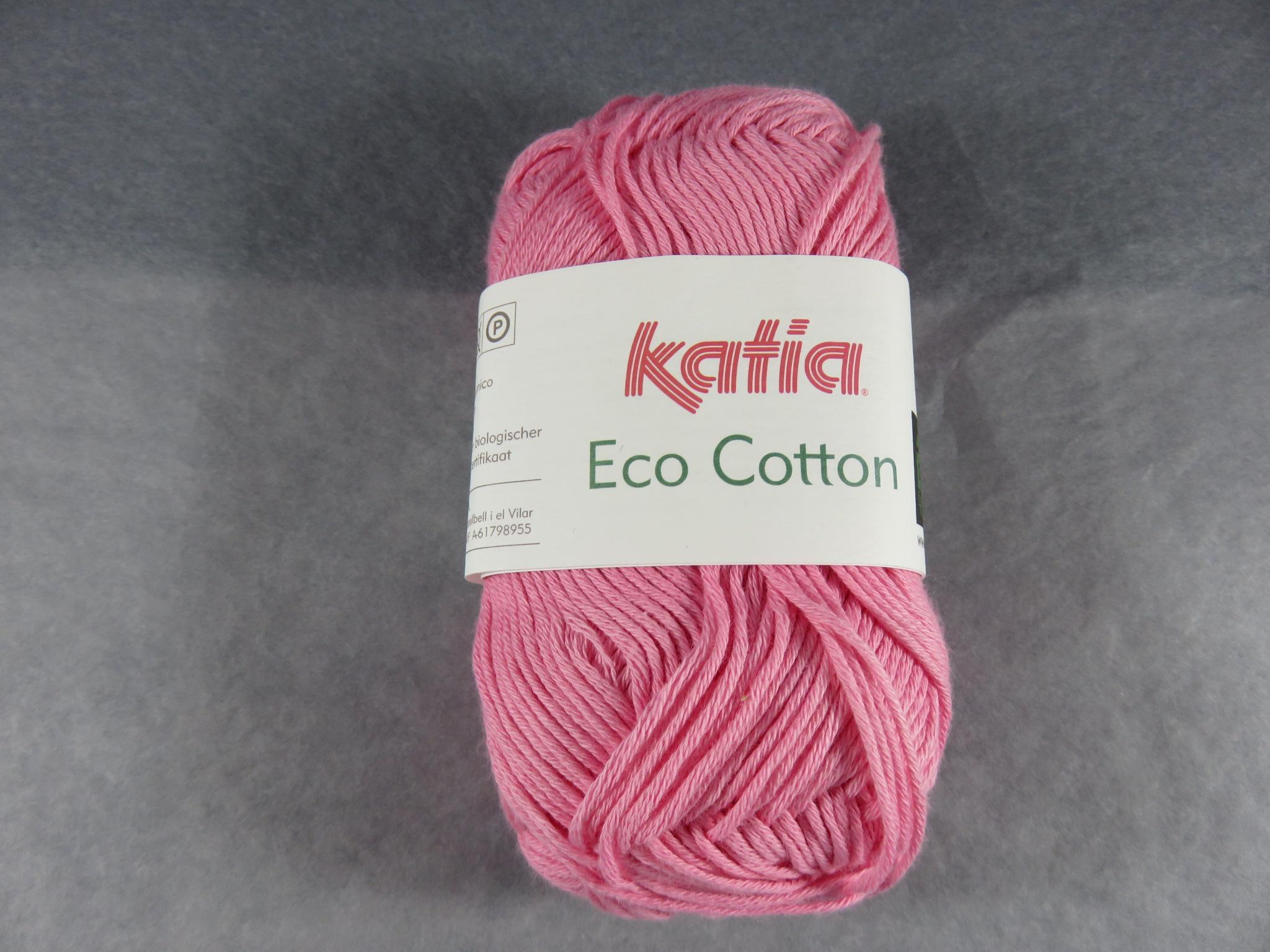 Coton Bio rose Katia Eco Cotton pelote Fil 100% Organique Biologique
