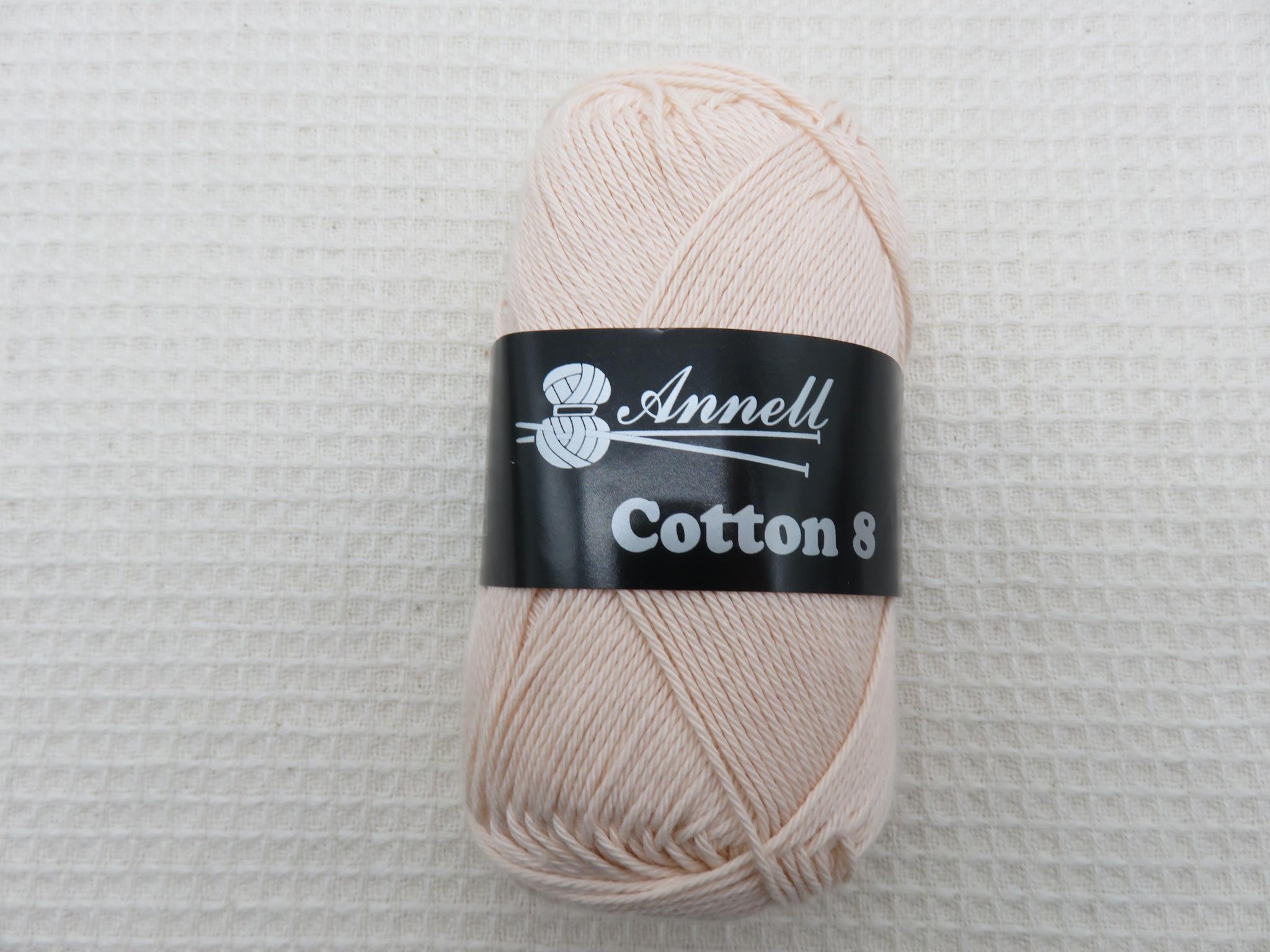 Coton Annell cotton 8 abricot pelote Fil 100% coton