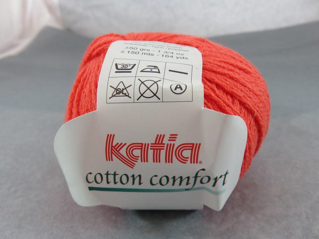 Coton rouge Katia cotton comfort pelote coton et polyamide