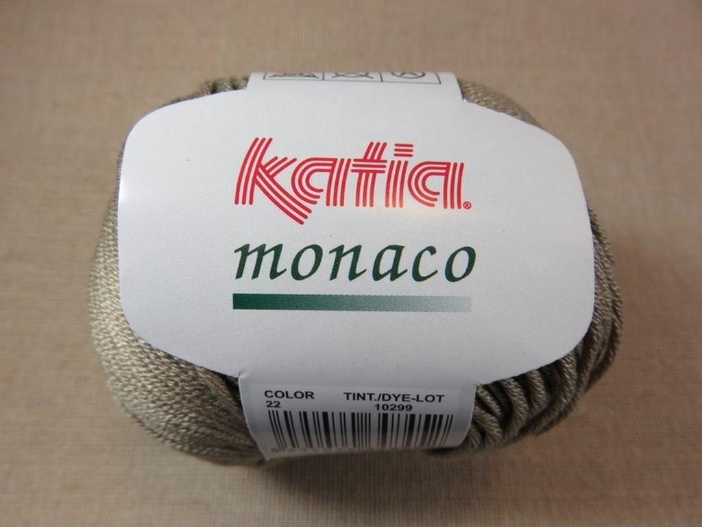 Fil coton Katia Monaco marron clair pelote coton mercerisé