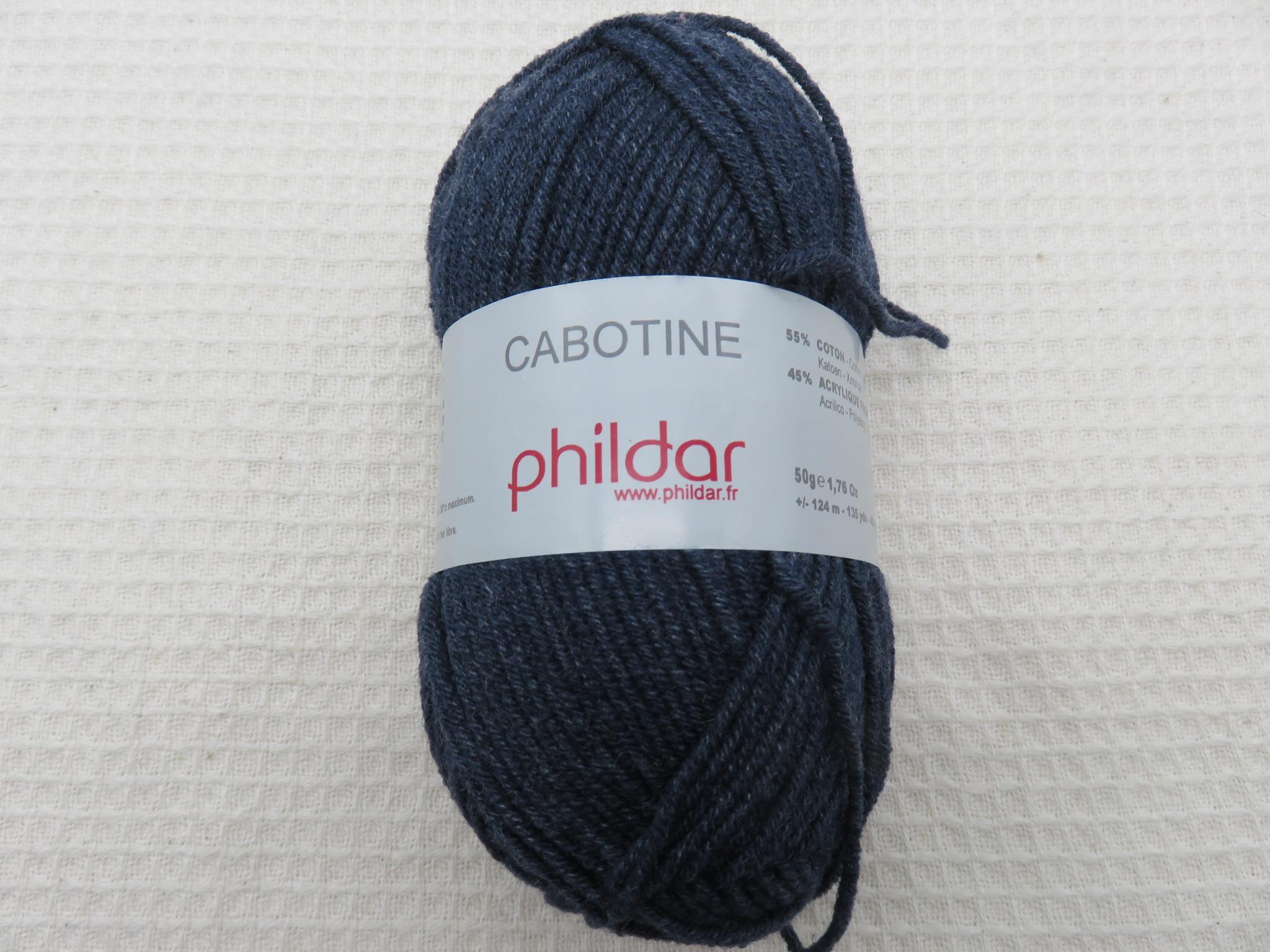 Pelote Cabotine indigo Phildar coton acrylique - bain 142