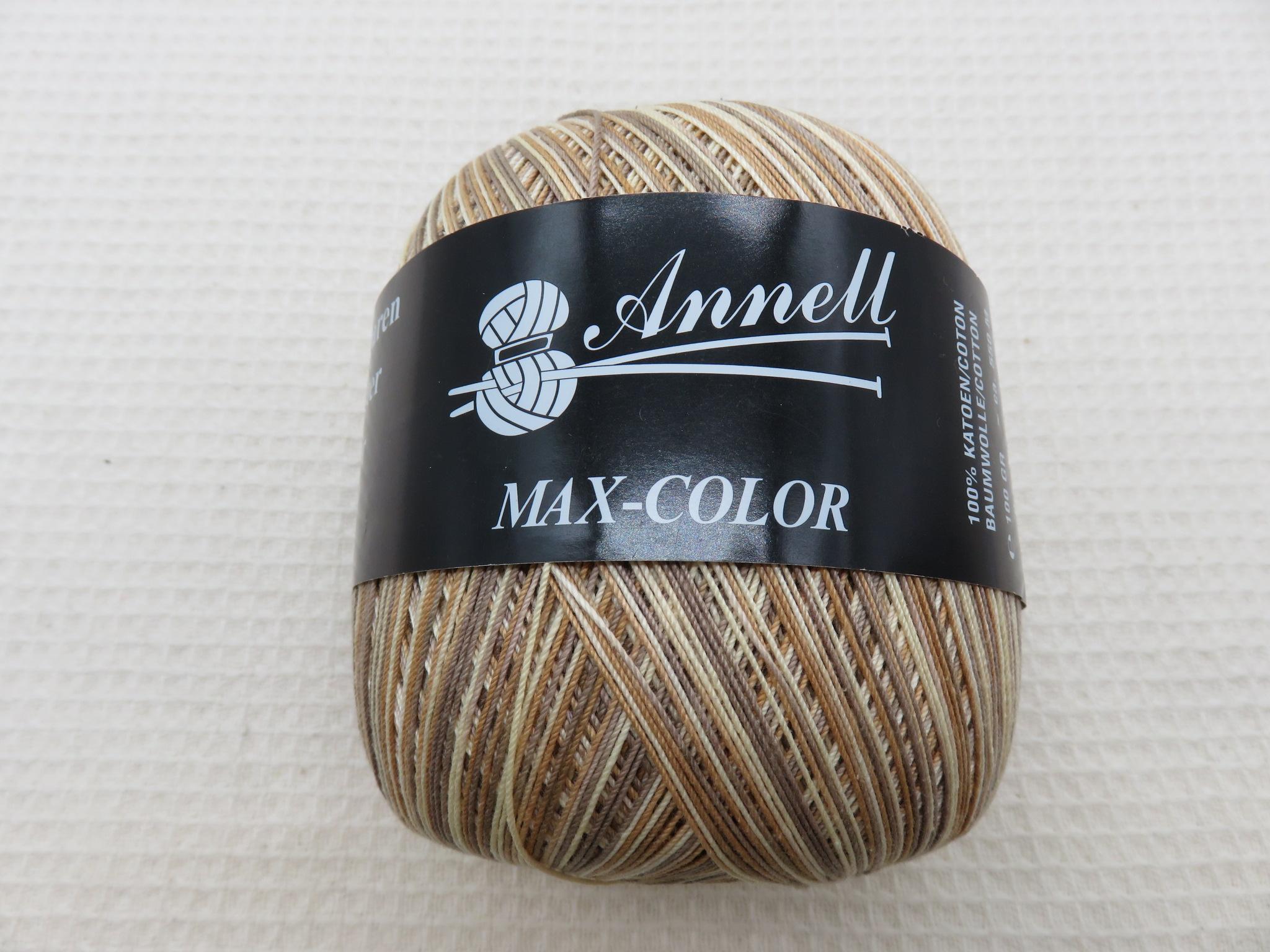 Coton marron Annell pelote Max-color Fil 100% coton
