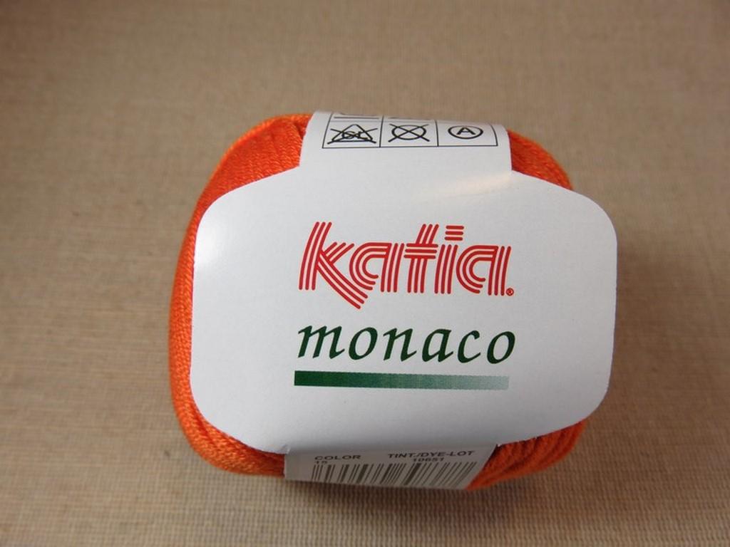Fil coton Katia Monaco orange pelote coton mercerisé