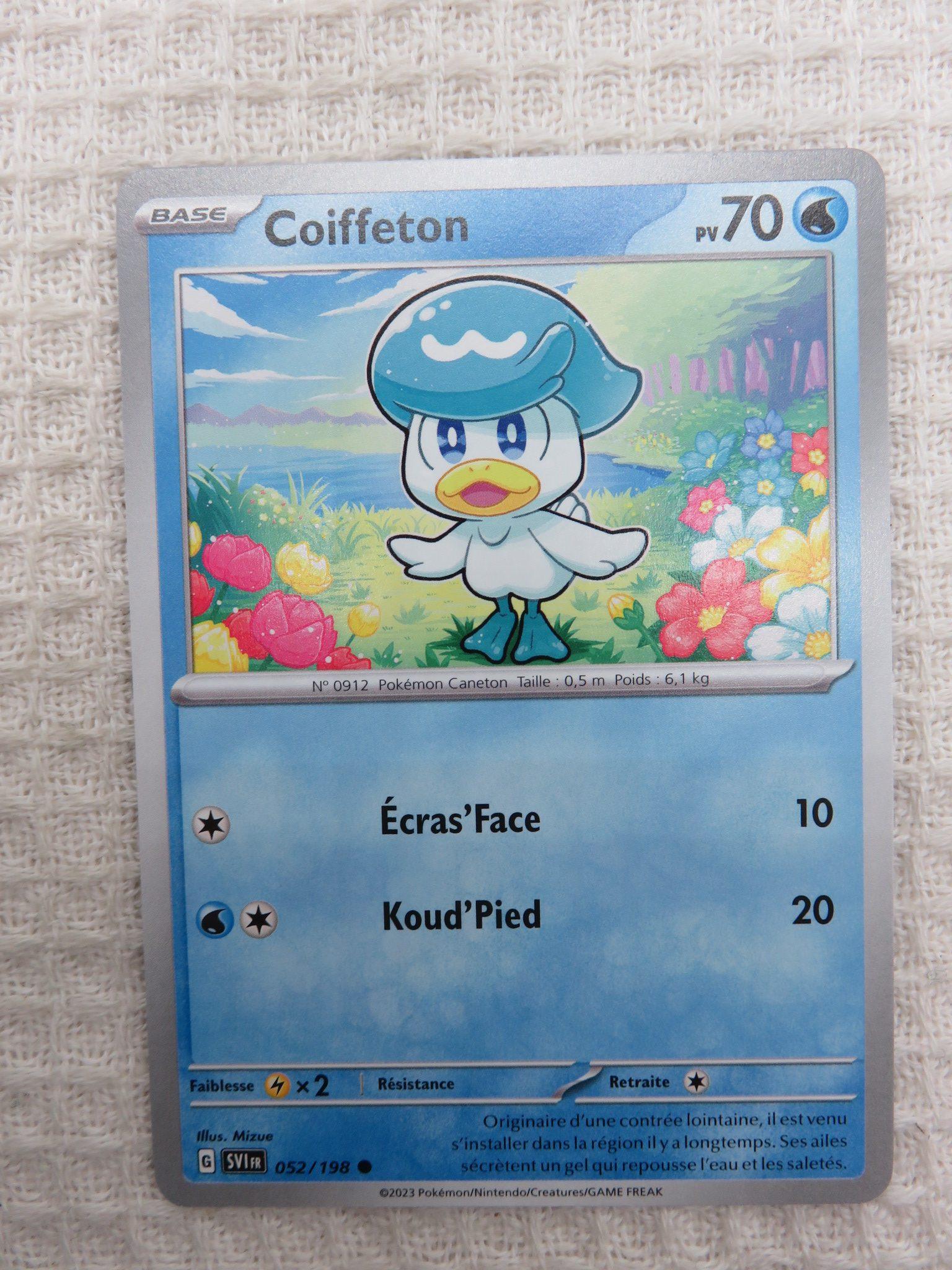 Carte Pokémon Coiffeton 052/198 Ecarlate et Violet