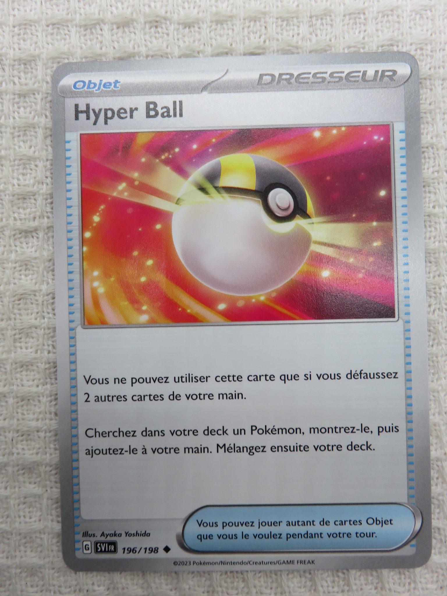 Carte Pokémon Hyper ball 196/198 Ecarlate et Violet